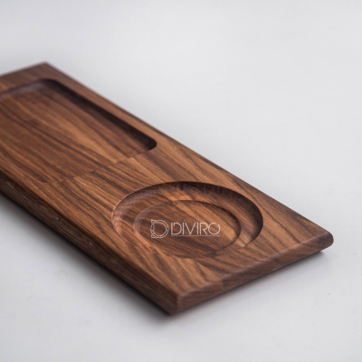 Доска для подачи десерта и кофе, дуб 30×12 см от мастерской DIVIRO